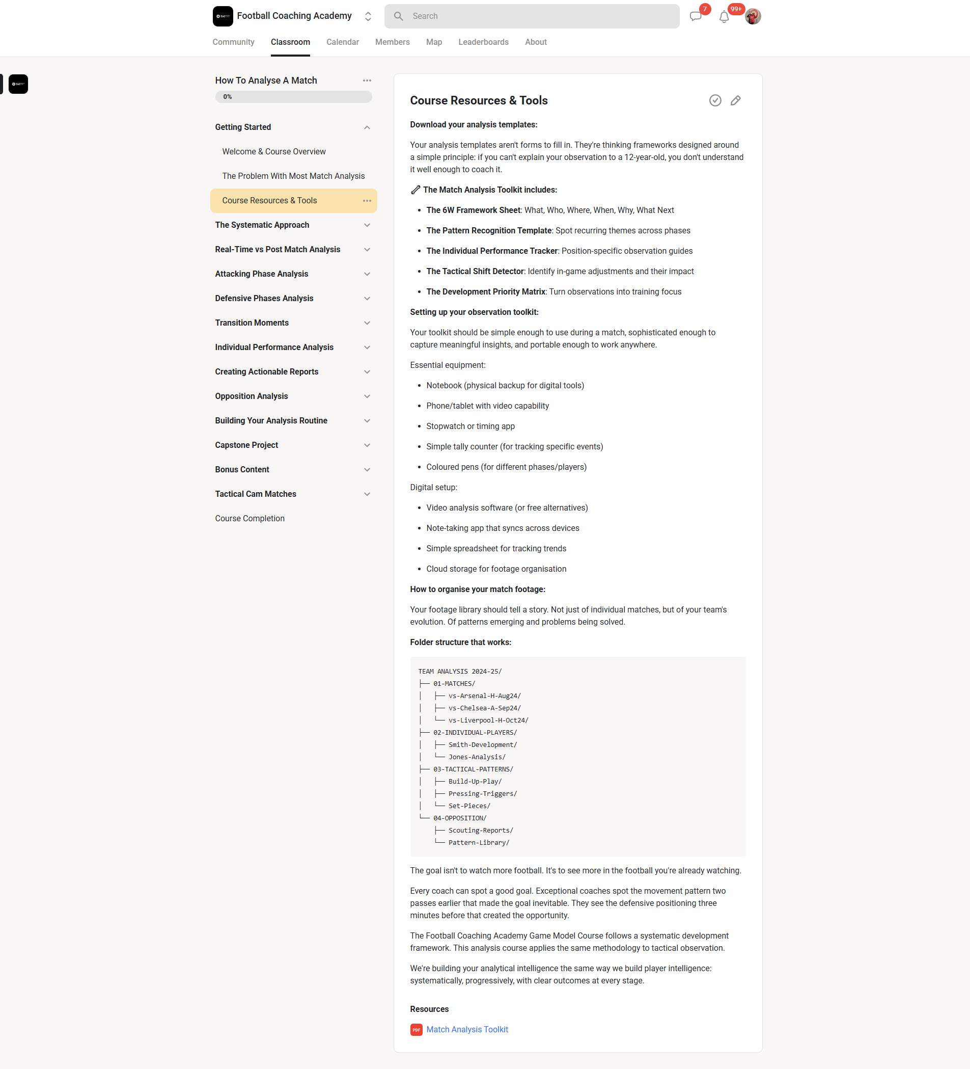 Course Resources & Tools