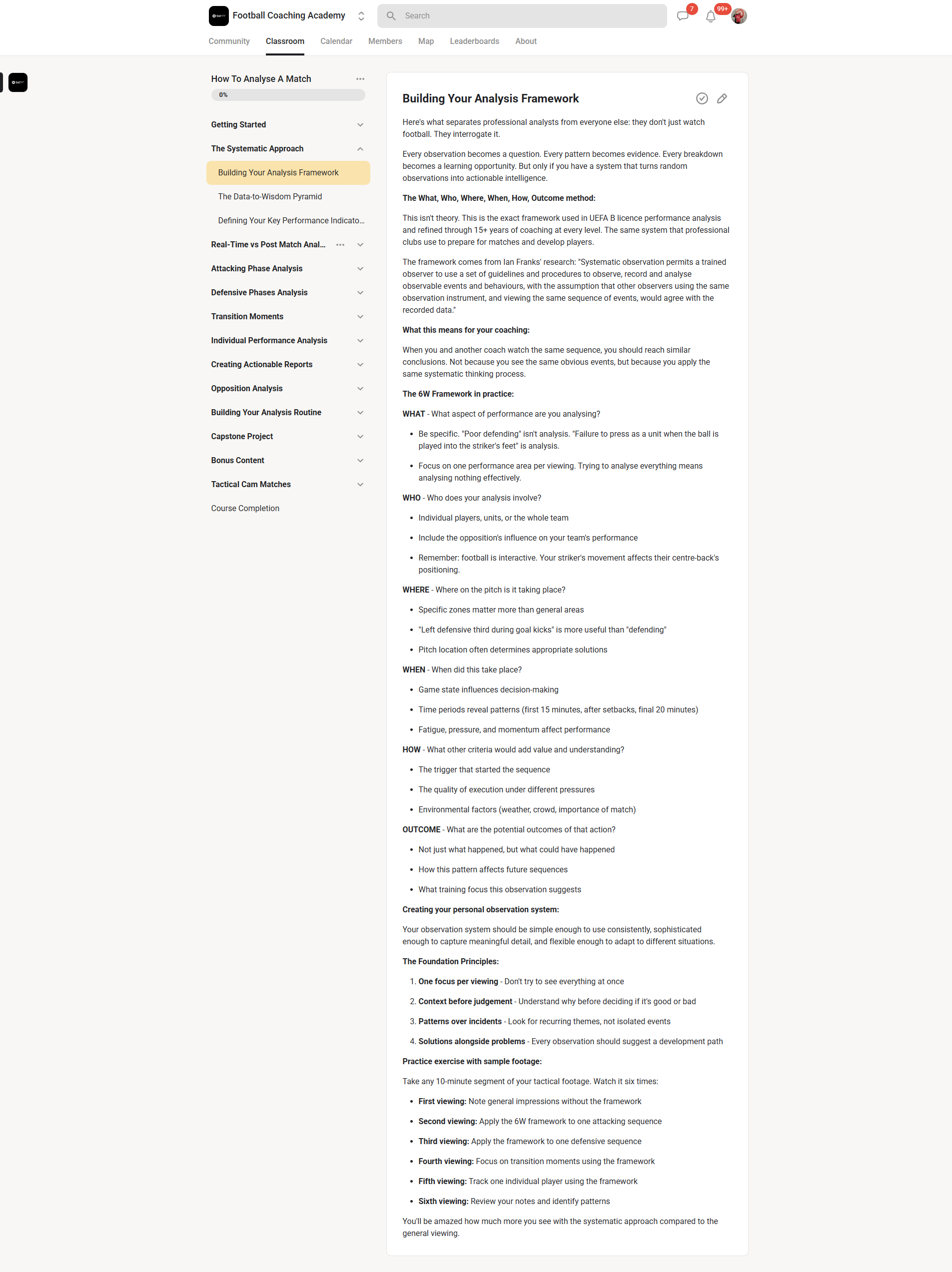 Building Your Analysis Framework
