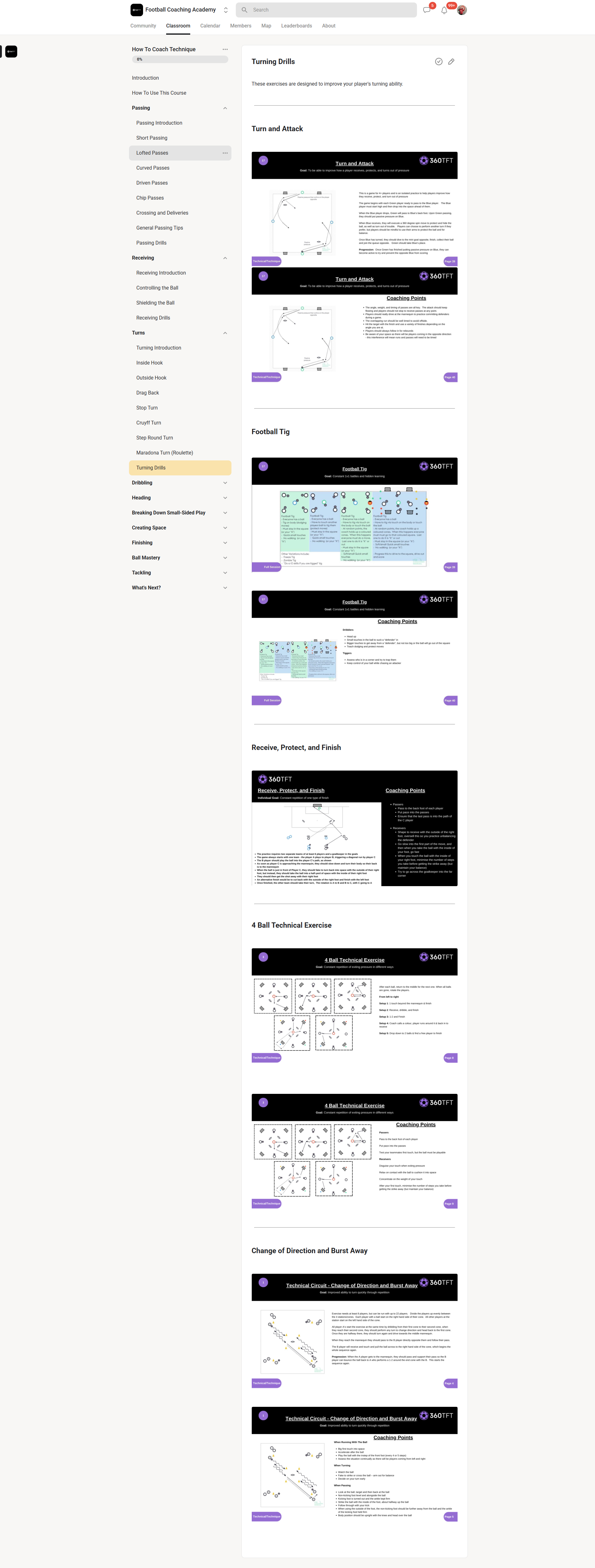 Turn and Attack Drill Setup