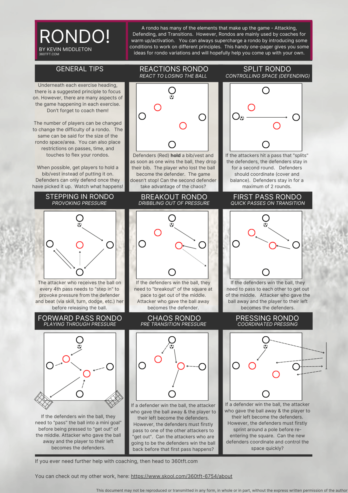Rondo training setup