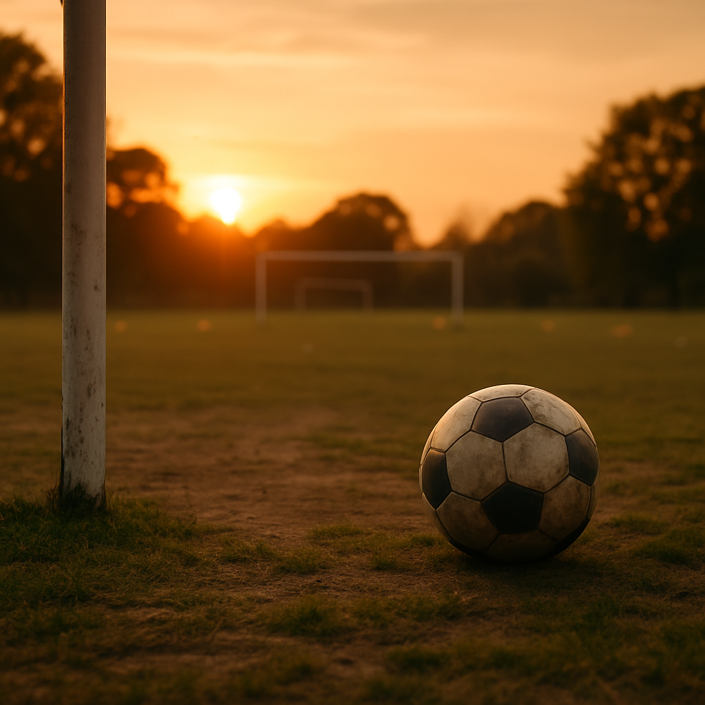 Football player practicing individual training drills for skill development without a team