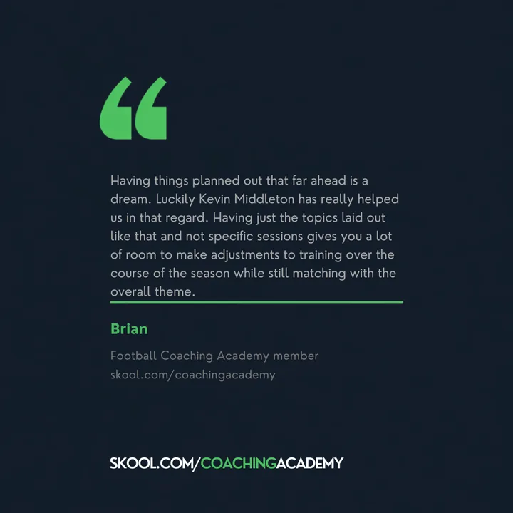 Brian: Having things planned out that far ahead is a dream.