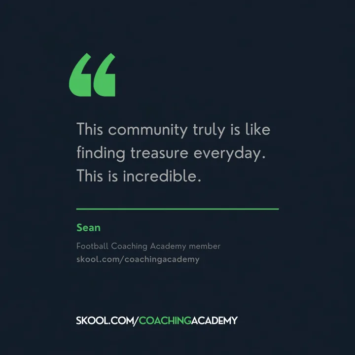 Sean: This community truly is like finding treasure every day.