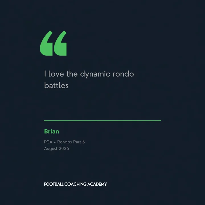 Brian: I love the dynamic rondo battles.