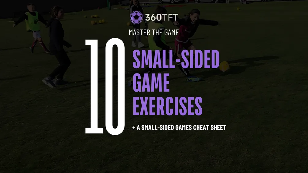 Cover of the Small-Sided Games Cheat Sheet: ten small-sided game exercises
