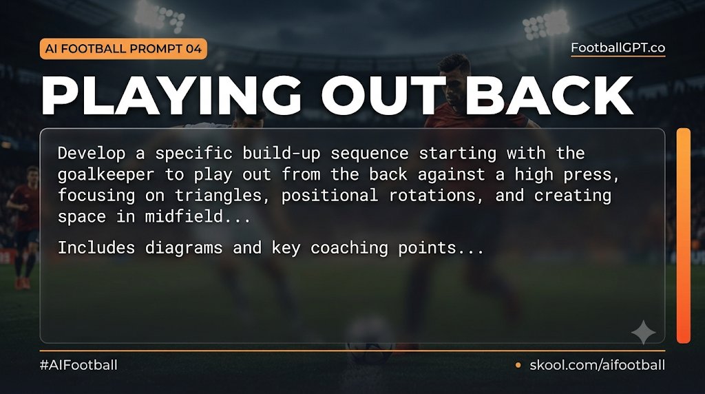 AI Prompt for Playing Out From the Back by Kevin Middleton